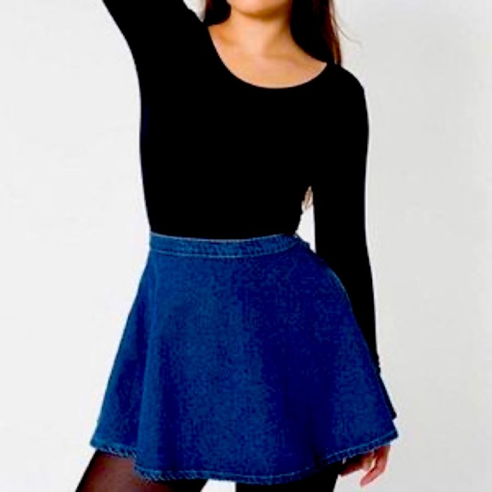 Denim American Apparel Circle Skirt